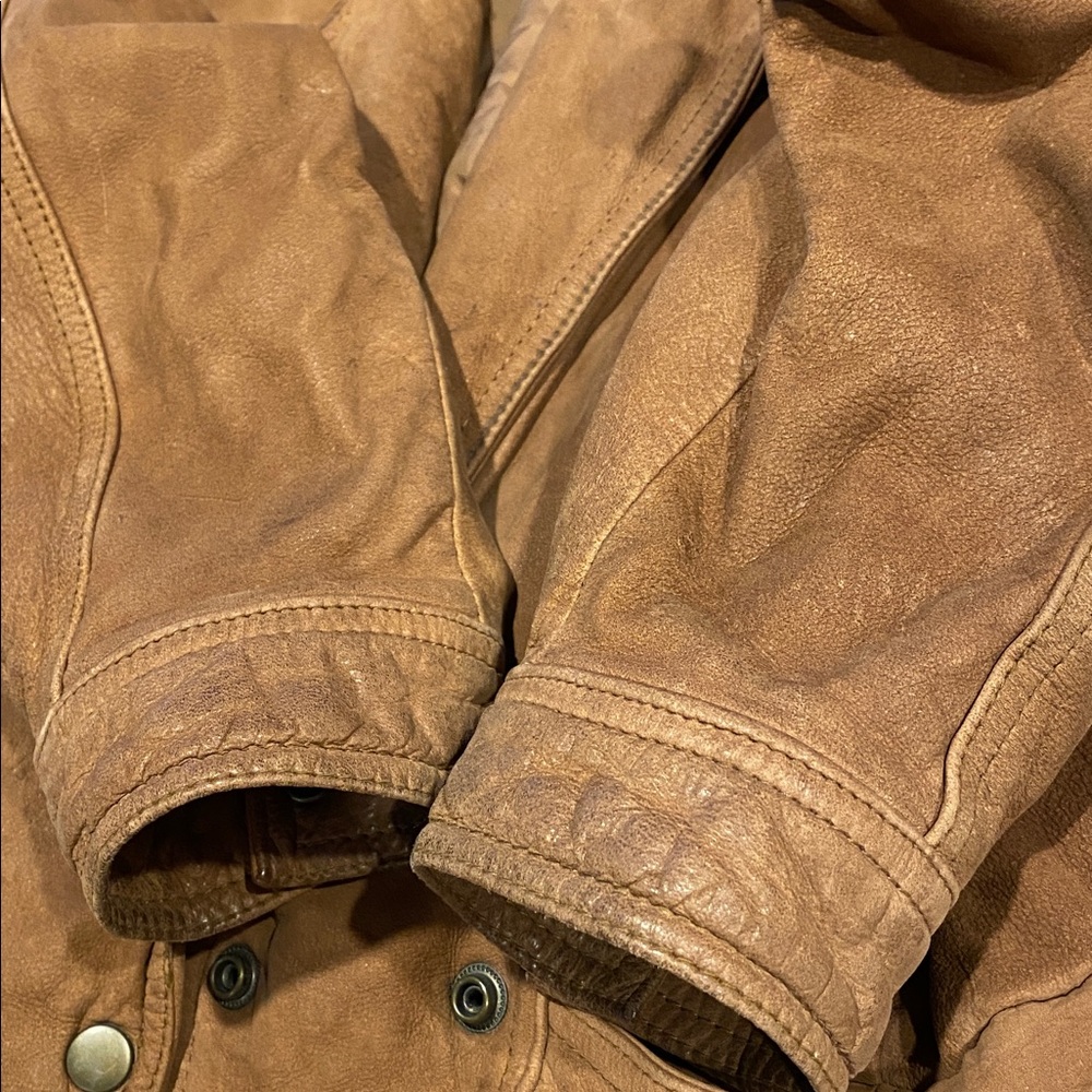 Distressed Adventure Bound Originals Wilsons Leather Jacket S Women’s? Men’s? - Picture 12 of 16